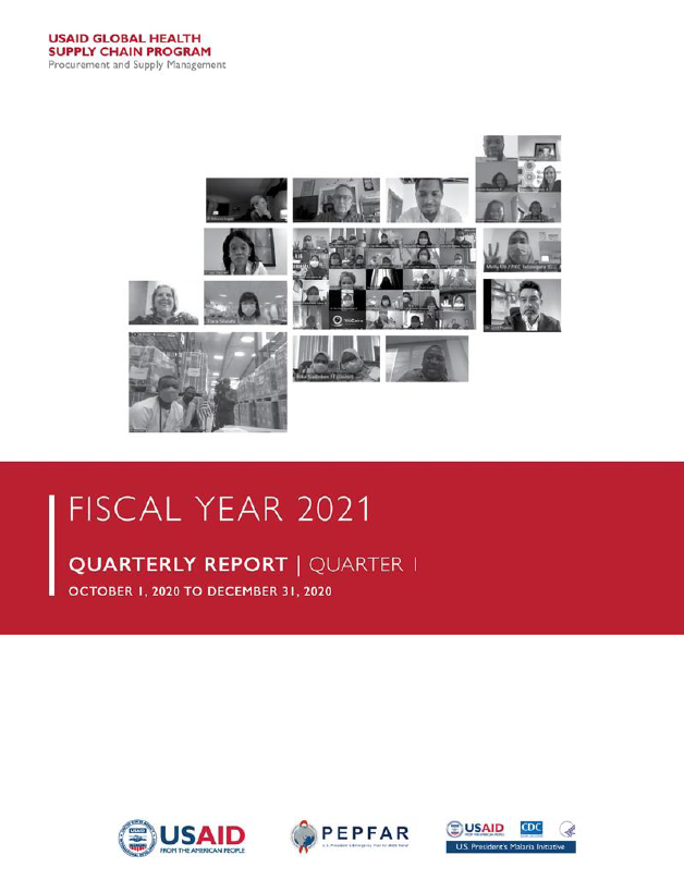 GHSC-PSM Report FY21 Q1 Report Cover Image